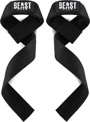 STEIGEN FITNESS Deadlift Strap Wrist Support(Black)