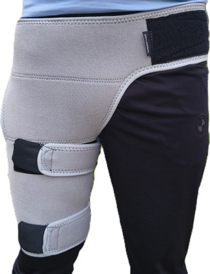 NAVNOOR Sciatica Pain Relief Thigh & Hip Support Brace Supporter(Grey)