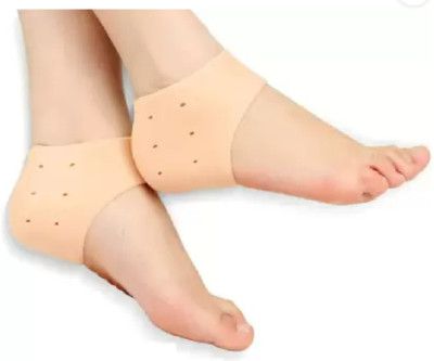 QinPin Silicone Anti Crack Heel (Pack of 1) Ankle Support(Beige)