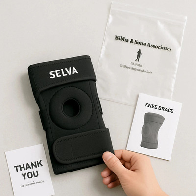 SELVA Hinged Knee Cap, Sports, Fitness, Joint Pain ,Arthritis Relief Knee Support(Black)