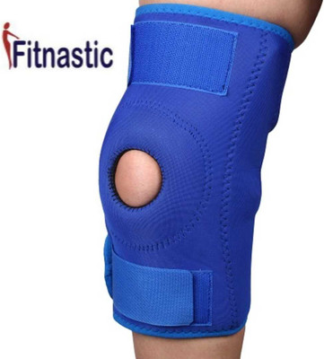 Fitnastic Open Patella Hing Blue Knee Support