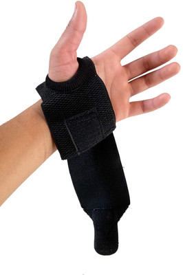 GymWar Thumb & Wrist Support Wrist Support(Black)
