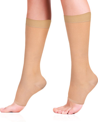 VISSCO Medical Compression Stockings-Class 2 (Knee Length) Knee Support(Beige)
