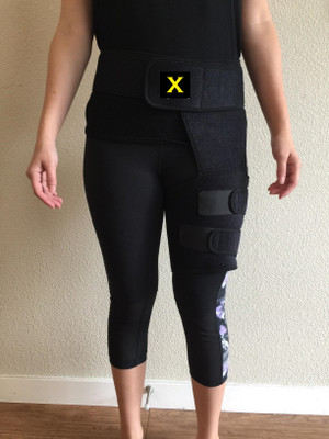 XENON Hamstring & Sciatica Pain Relief Support Belt Supporter(Black)