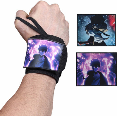 ZYZFIT Wrist Wraps with Thumb Loop – Solo Leveling Anime Gym Wrist Support Wrist Support(Silver)