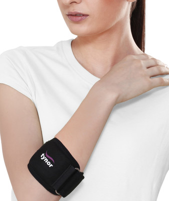 TYNOR Tennis Elbow Support, Black, Large, 1 Unit Elbow Support