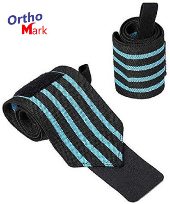 OrthoMark Wrist Support Wrap Adjustable & Comfortable for Gym Weight Lifting & Wrist Pain Wrist Support(Blue)