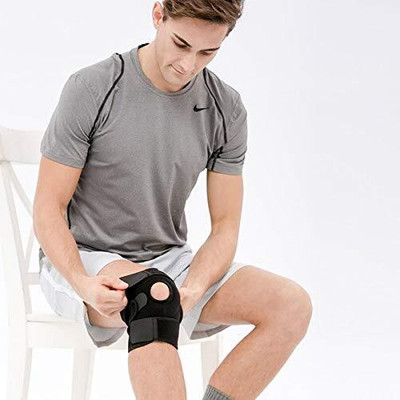Shop Ninja Knee Brace with Open Patella for Pain Relief Ligament and Joint Support Gym Knee Support(Black)