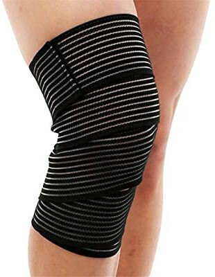 DreamPalace India Sports Gym Compression Bandage Wraps knee Support Guard Fitness Knee Support(Black)
