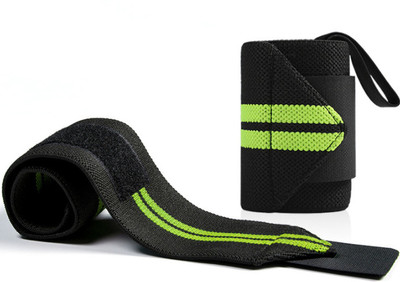 GymWar Wrist Supporter for Gym Wrist Band for Men Gym & Women with Thumb Loop Straps Wrist Support(Green)