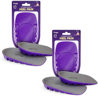 Frido Heel Pads for Heel Pain Relief & Extra Comfort, L (UK 8-11), Pack of 2 Heel Support