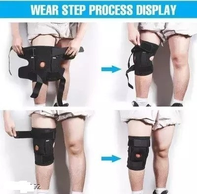 Mulkraj Ortho Knee Support(Men and Women) (Black)-46 Knee Support(Black)