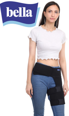 bella Thigh Compression Groin Support & Hip Adjustable Strap Wrap Sciatica Brace Supporter(Black)