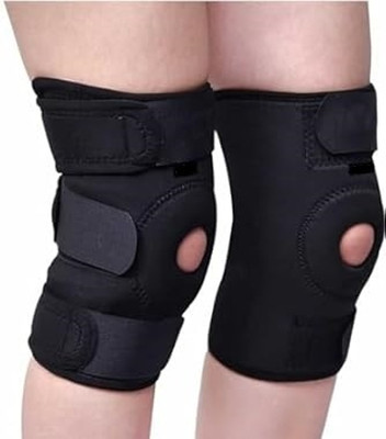 Nlife FOR MEN & WOMEN (1 PAIR) KNEE CAP/SUPPORT BRACE Knee Support(Black)