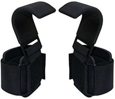KOBO Power Weight Lifting Training Pro Gym Straps Hook Bar With Padded Hand Support