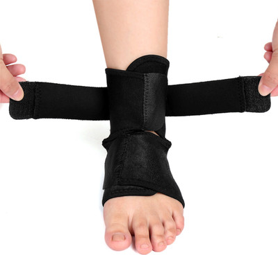 SELVA Ankle Wrap Compression Strap For Fracture, Broken Ankle & Injury Pain Relief Ankle Support(Black)