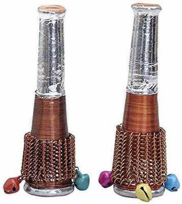KESHU HANDICRAFT Reusable Ghugra Chillum With Gitti Multicolor Copper, Terracotta Surahi(0.2 L)