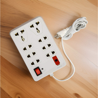 LifoDora Power Plate 8 Multi Plug 1500W 8 Socket Extension Boards XZ 8  Socket Extension Boards(White, 2.5 m)