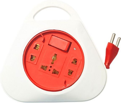 ELOSME 6 AMP 1 SWITCH 3  Socket Extension Boards(White, 3.5 m)