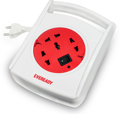 EVEREADY Everprotect Reel X8 | Fire Retardant Body | Surge Protection | 2 Year Warranty | 3  Socket Extension Boards(White, 8 m)