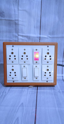 Exboma 5shocket extesion board 2switch 5  Socket Extension Boards(Brown, 4 m)