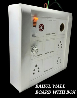 BAHUL WALL BOARD SUITABEL FOR OPEN OR UNDERGROUND BOTH FITTING 3  Socket Extension Boards(White, 0 m)