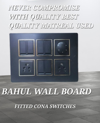 BAHUL WALLBOARD SUITABEL FOR OPEN OR UNDERGROUND BOTH FITTING 2  Socket Extension Boards(Black, 0 m)