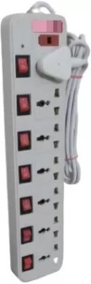 SOYEN SB EX07 SOCKET LED FUSE 7 SWITCH DURADEX 7  Socket Extension Boards(White, 3 m)