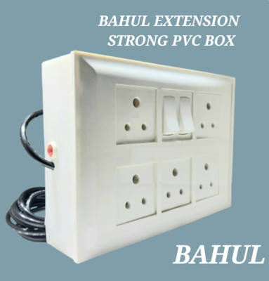 BAHUL Multioutlet extension board FITTED WITH CONA/ANCHOR SWITCHES 5  Socket Extension Boards(White, 4 m)