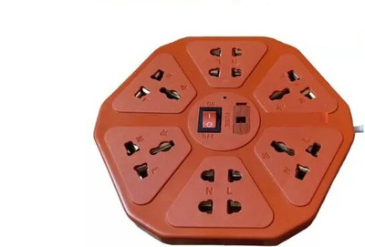 SOYEN SB 012- 08 Socket Extension Cord With single Switches FUSE Led Indicator 8 8  Socket Extension Boards(Red, 3 m)