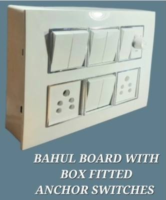 BAHUL Modular wall surface board 2  Socket Extension Boards(White, 0 m)