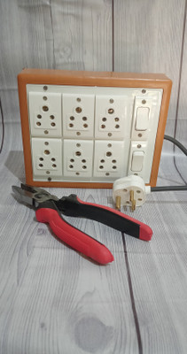chromium mt 6shocket brown extesion board 1 havy plass free 6  Socket Extension Boards(Brown, 4 m)