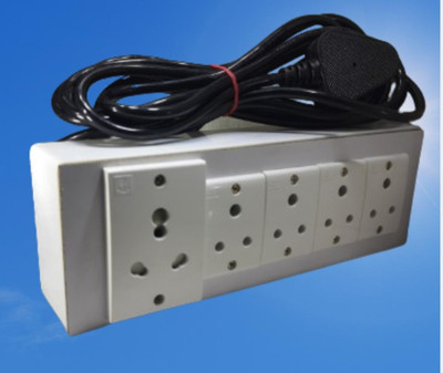 BAHUL SMALL PLUG EXTENSION 1000WATT CAPACITY WITH ANCHOR SOCKET 5  Socket Extension Boards(White, 4 m)
