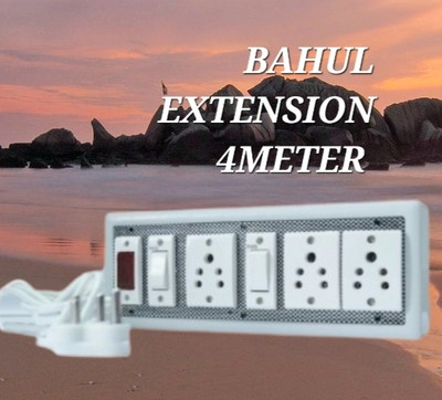 BAHUL 2+3socket multioutlet extension board 3  Socket Extension Boards(White, 4 m)