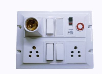 BAHUL Holder fitted extension board with wire small plug 3  Socket Extension Boards(White, 4 m)