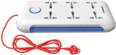 Goldmedal I-Strip Led 6  Socket Extension Boards(White, 2 m)
