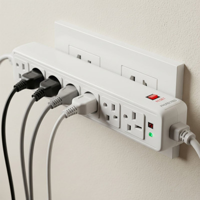 Sample na 5  Socket Extension Boards(White, 3 m)