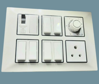 BAHUL WALL BOARD SUITABEL FOR OPEN FITTING 1  Socket Extension Boards(White, 0 m)