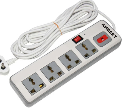 BAHUL 4 socket extension with 2 meter wire 4  Socket Extension Boards(White, 2 m)
