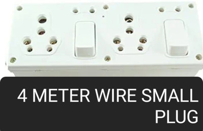BAHUL SMALL PLUG EXTENSION BOARD CAPACITY 1000WATT 2  Socket Extension Boards(White, 4 m)