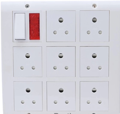 BAHUL 8 socket 4 meter long wire small plug extension 8  Socket Extension Boards(White, 4 m)
