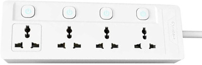 BAHUL Pvc shockproof extension 4  Socket Extension Boards(White, 2 m)