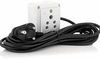 JELECTRICALS Extension Board of 1 Socket 1  Socket Extension Boards(White, 2 m)