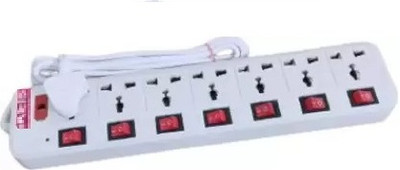 SOYEN SB7 Socket Extension With 7Individual Switches 7  Socket Extension Boards(White, 3 m)