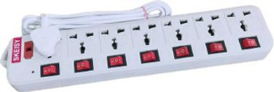 Skeisy EXTENSION BOARD 7+7 SOCKET & SWITCH 7 Socket Extension Boards (White, Red, 3 m) 7 Socket Extension Boards(White, 3 m) Skeisy EXTENSION BOARD 7+7 SOCKET & SWITCH 7 Socket Extension Boards (White, Red, 3 m) 7 Socket Extension Boards(White, 3 m)