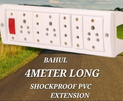BAHUL Multioutlet extension board 6SOCKET 6  Socket Extension Boards(White, 4 m)