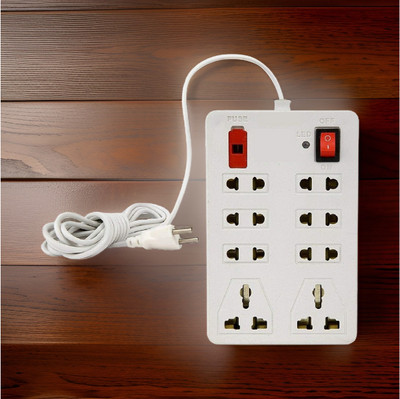 LifoDora Pin Extension Board Flex Box 3 Meter Power Cable 8 Socket Extension BoardsEiu 8  Socket Extension Boards(White, 2.5 m)