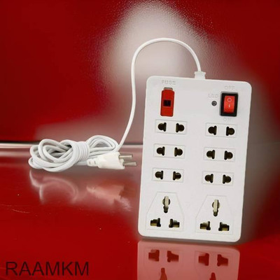 PINGA CDL_M_1057_C_5 6 Two Pin Socket + 2 Three Pin Socket Surge Protector 8 Socket Extension Boards(White, 2.5 m) PINGA CDL_M_1057_C_5 6 Two Pin Socket + 2 Three Pin Socket Surge Protector 8 Socket Extension Boards(White, 2.5 m)