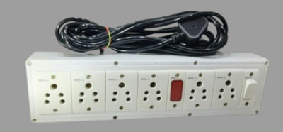 BAHUL SMALL PLUG EXTENSION WITH 6 SOCKET SHOCKPROOF 6  Socket Extension Boards(White, 4 m)