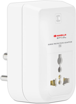 HAVELLS Surge Protection Adaptor 1  Socket Extension Boards(White, 0 m)